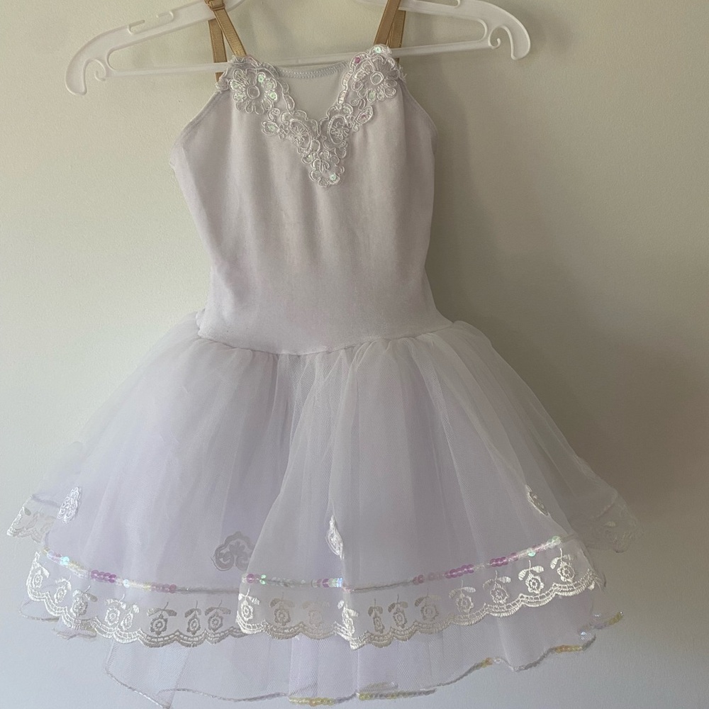 White Ballerina Dance Costume - Size 4